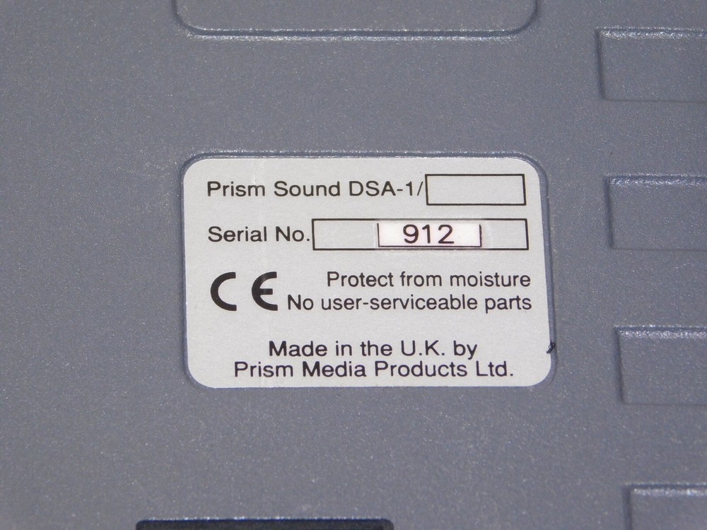 PrismSound DSA-1 Digital Audio Interface AES/EBU Signal Analyzer Generator UK
