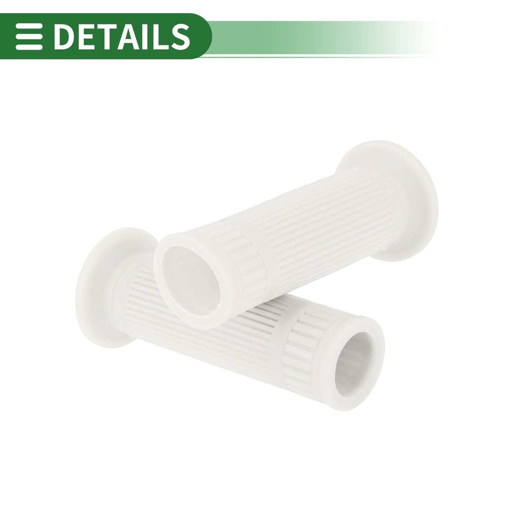1" 25mm Motorcycle Knobs Handlebar Cover TPU White