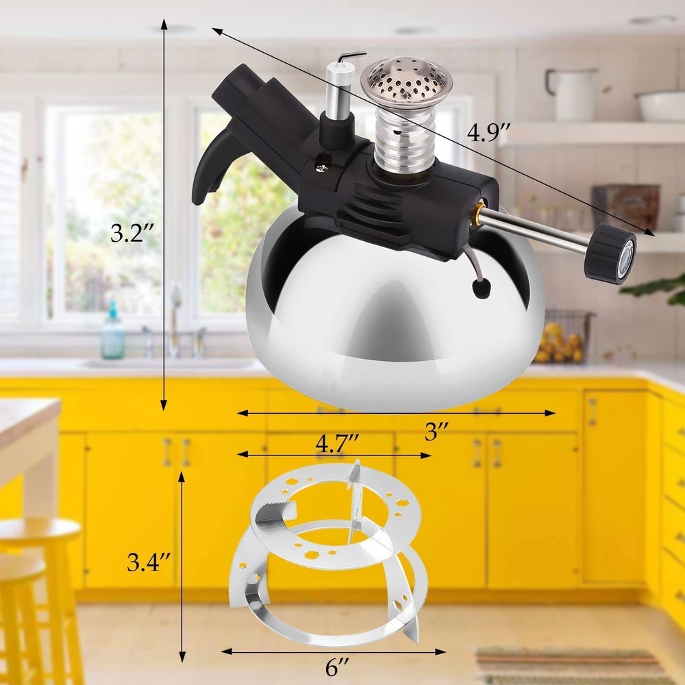 Butane Burner Portable Stove Siphon Coffee Maker Adjustable Flame Stand
