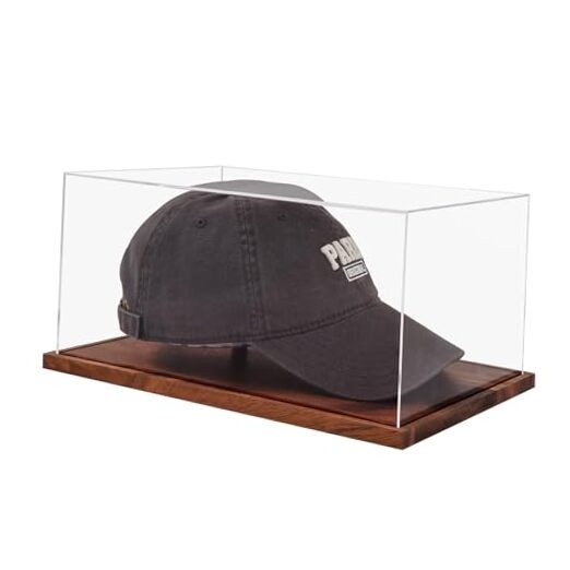 Hat Display Case, No Assembly Required Clear Acrylic Baseball Cap 1 Pack Cap