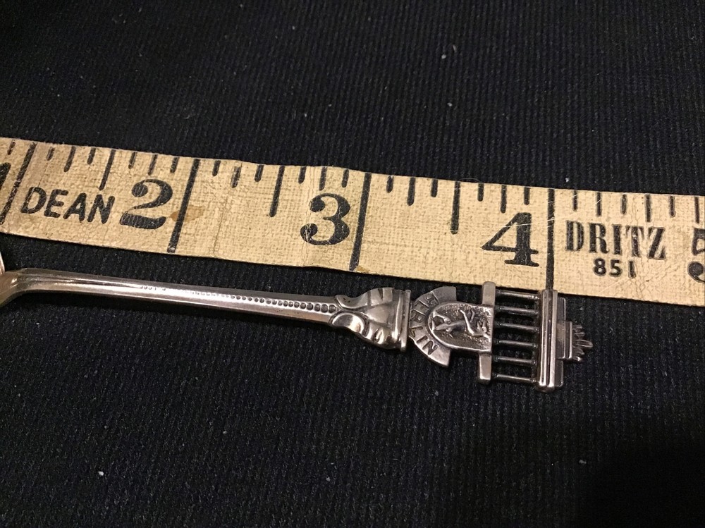 Antique 800 Silver Souvenir Spoon Berlin Germany Small Monument