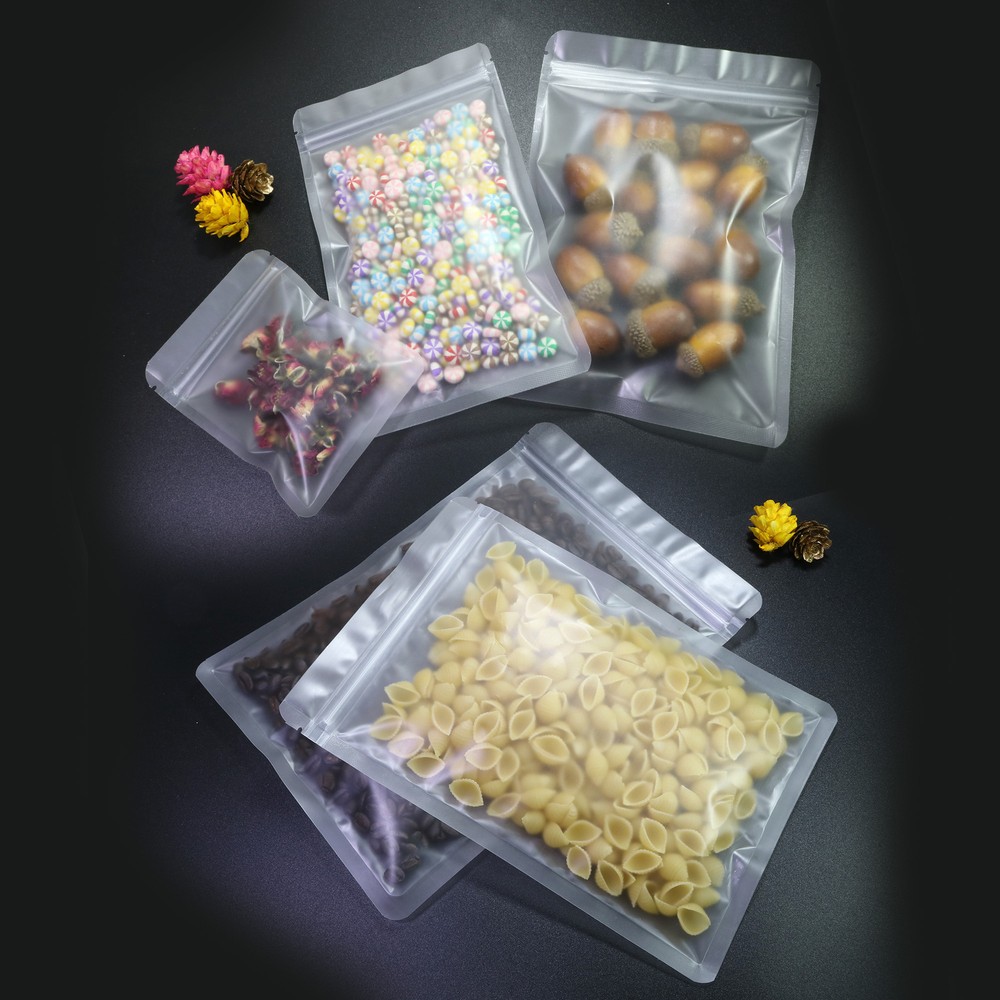 Many Sizes/Quantities Sample Option Flat Matte Frosted Clear-Poly QuickQlickBags
