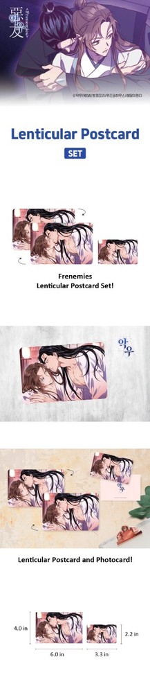 Webtoon MD [ Frenemies : Thicker Than Blood 악우 ] Lenticular Postcard Set 렌티큘러 엽서