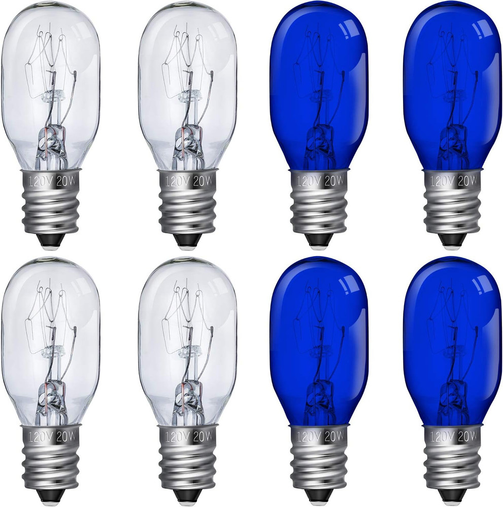 8 Pieces Lighted Make up Mirror Bulbs 20W Replacement Bulbs for Double Sided Ill