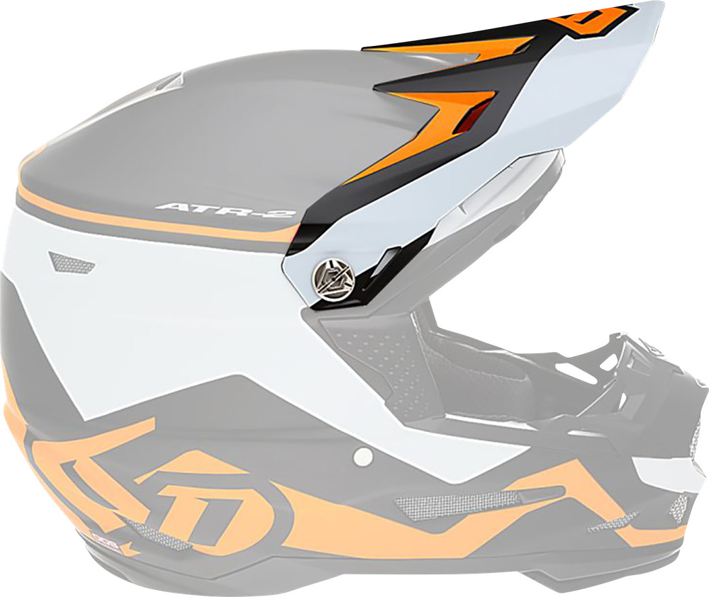 6D HELMETS Fits ATR-2 Visor - Drive - Neon Orange 72-6098