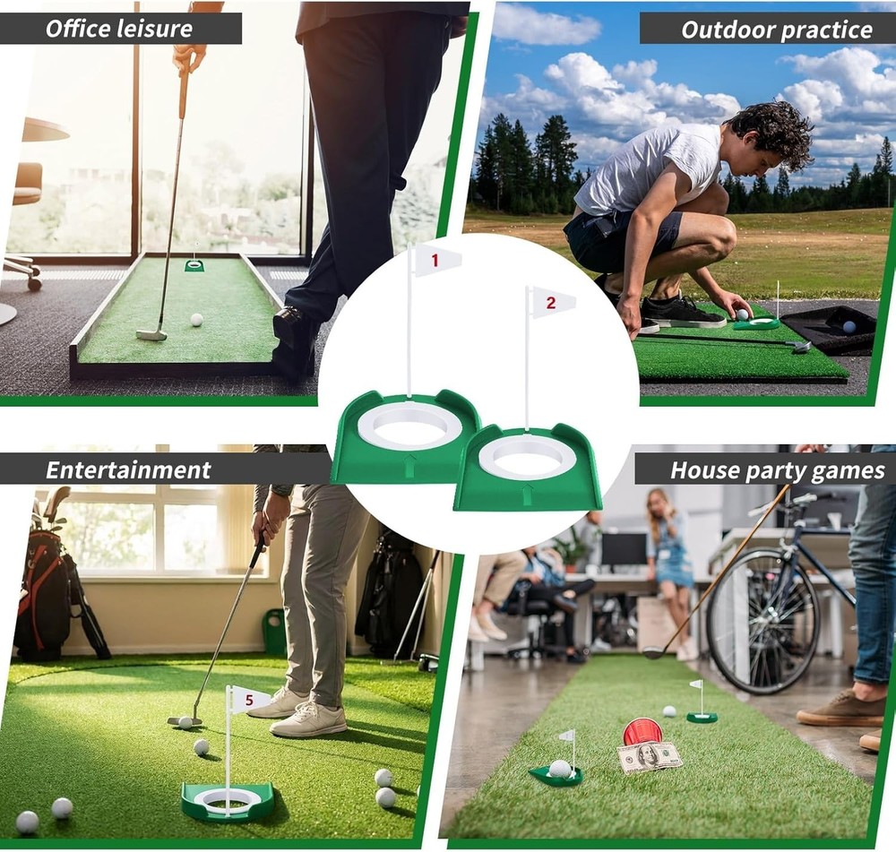 Golf Putting Practice Cup Hole Training Aids Golf Accessories Training Putter...