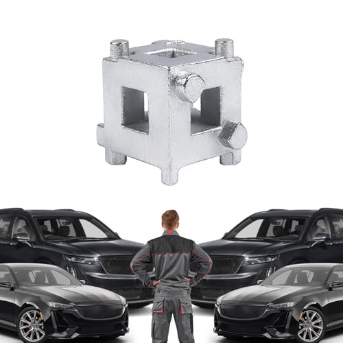 Car Cube Brake Caliper Compression Tool, Steel Brake Caliper Compression Silver