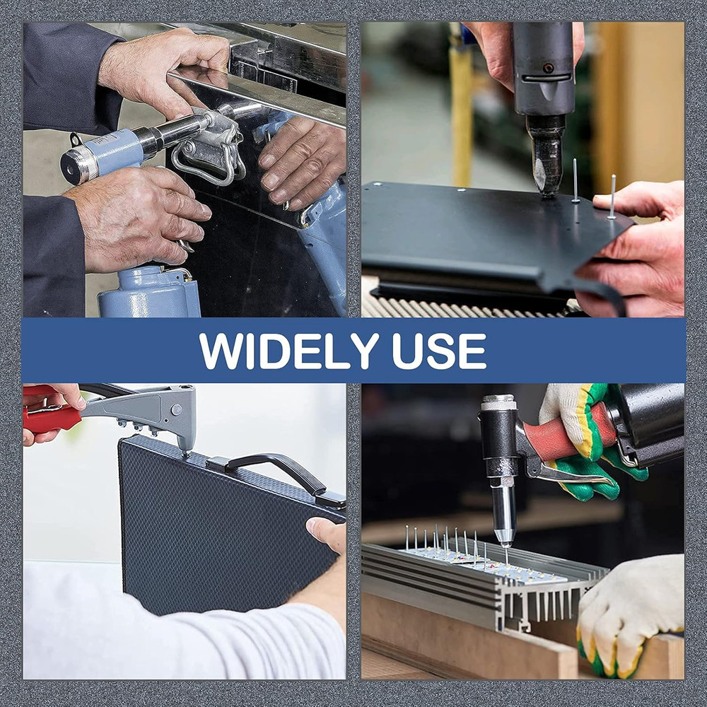 3/16" X 1" Trifold Exploding Pop Rivets, Solid Aluminum Tri Grip Rivets Bulb Sty