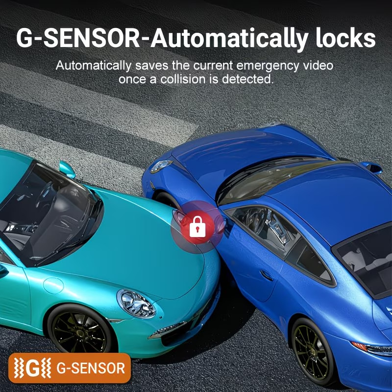 1080P Front Dash Cam Compatible for with IPS Screen, G-Sensor & Night Vision - A