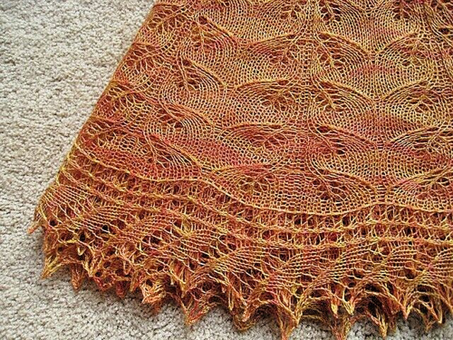 Goddess Knits "Desert Sun" Shawl