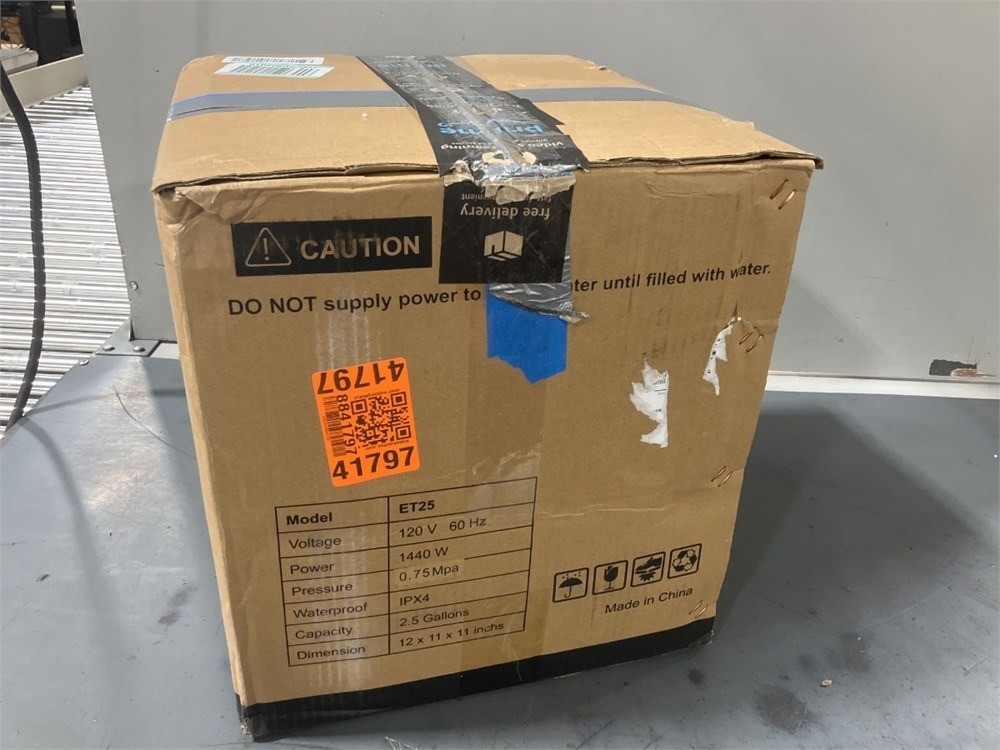 2.5 Gallon Under Sink Water Heater 120V Led Mini Tank Stainless Steel