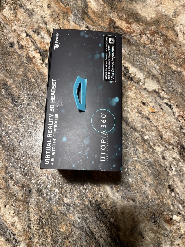 Utopia 360 Virtual Reality 3D Headset with Bluetooth Controller – New