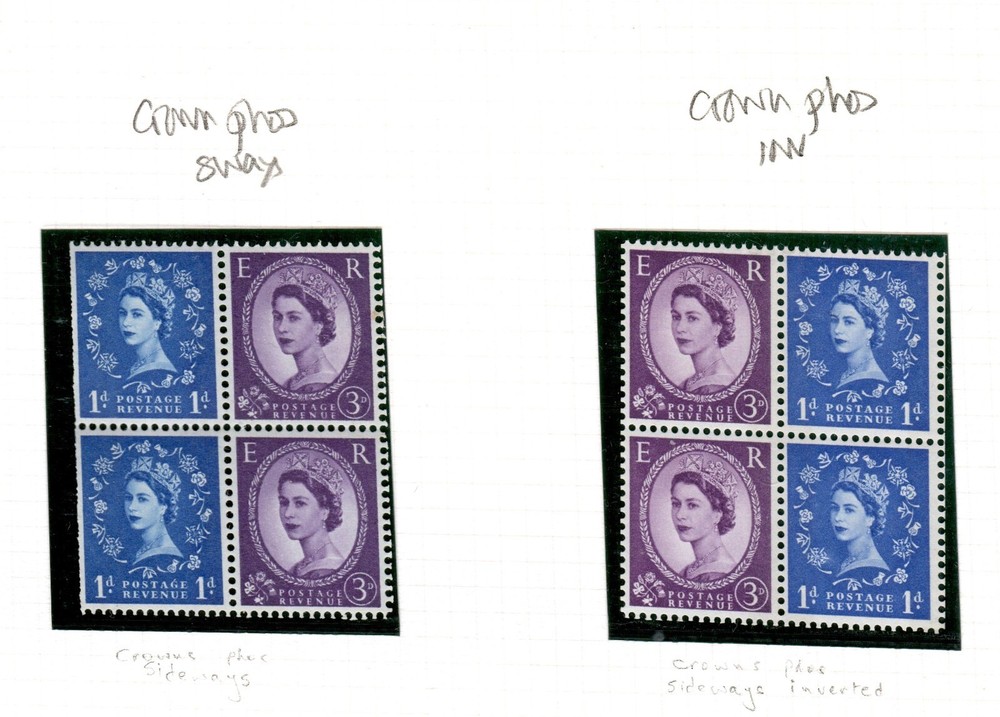GB QEII booklet panes