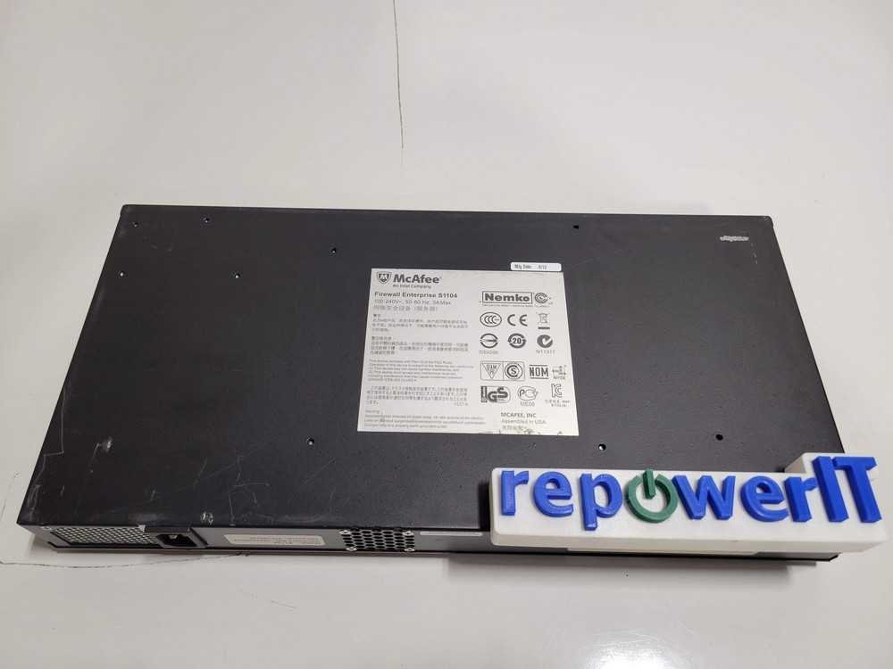 McAfee S1104 McAfee Firewall Enterprise No Rack Ears Grade C