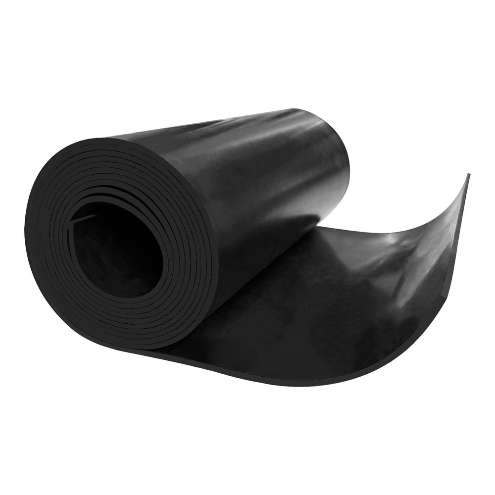 Black Solid Rubber Strip, 1/8 (.125)" Thick X 12" Wide X 10'Long, Solid Flat ...