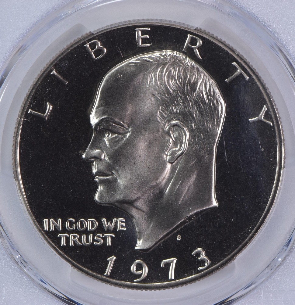 1973-S Eisenhower $1 CLAD PR69 PCGS Blue Label