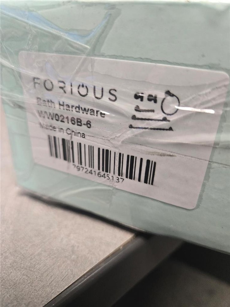 = Forious Bath Hardware 6 Pc Set WW0216B-6 Matte Black