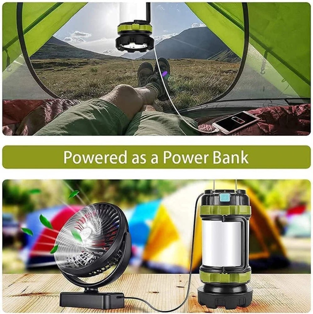 Rechargeable Camping Lantern & Power Bank Flashlight