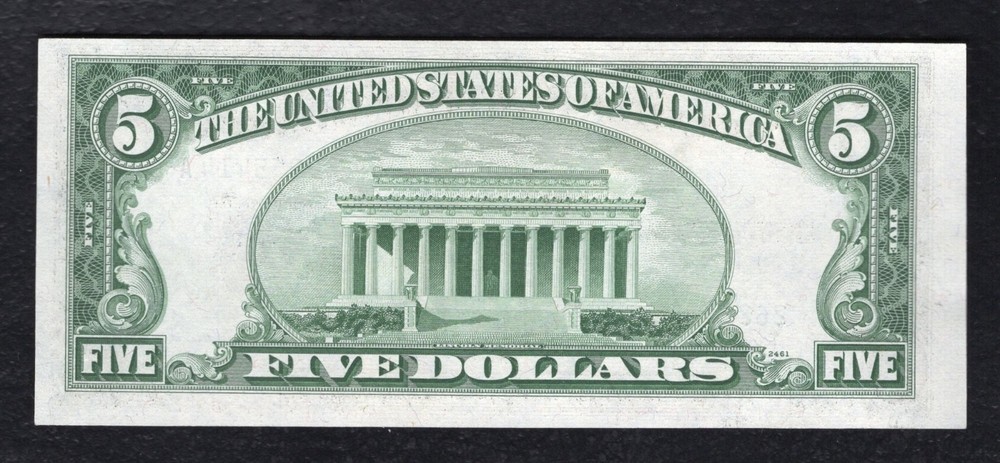 FR 1656* 1953-A $5 FIVE DOLLARS *STAR* SILVER CERTIFICATE NOTE CHOICE UNC