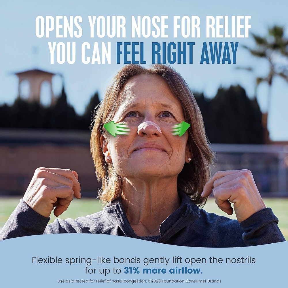 Breathe Right Nasal Strips, Large