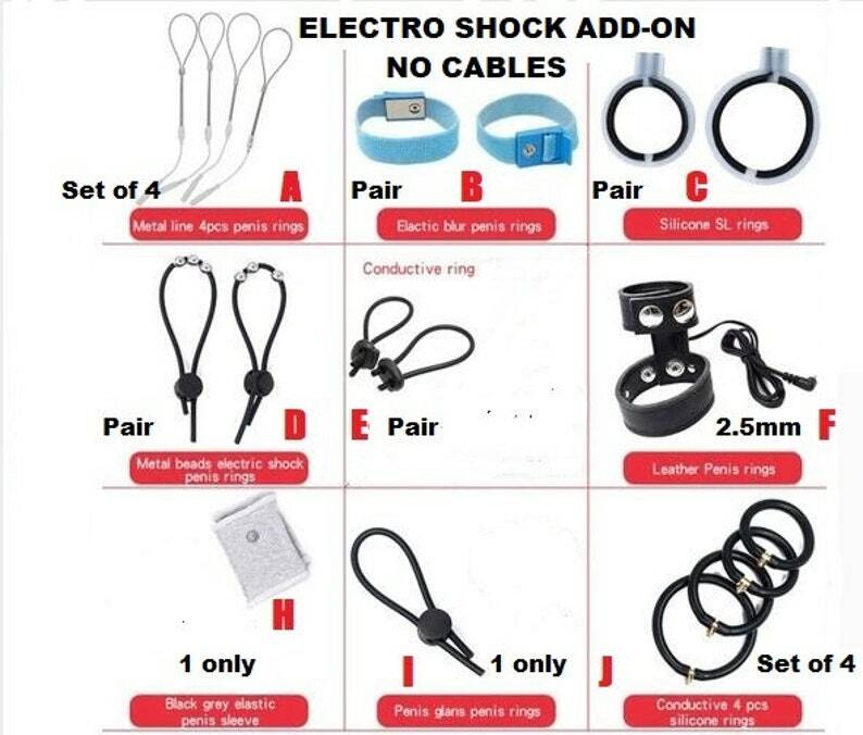 E-Stim Rings Add-on Accessories NO Cables