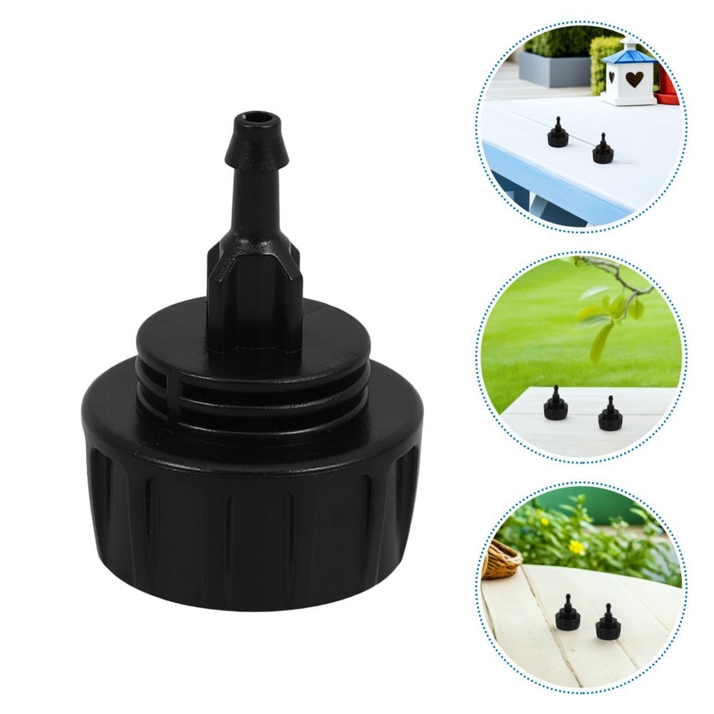 6 Pcs Hose Coupling Replacement Quick Connect Drip Irrigation Adapter Black