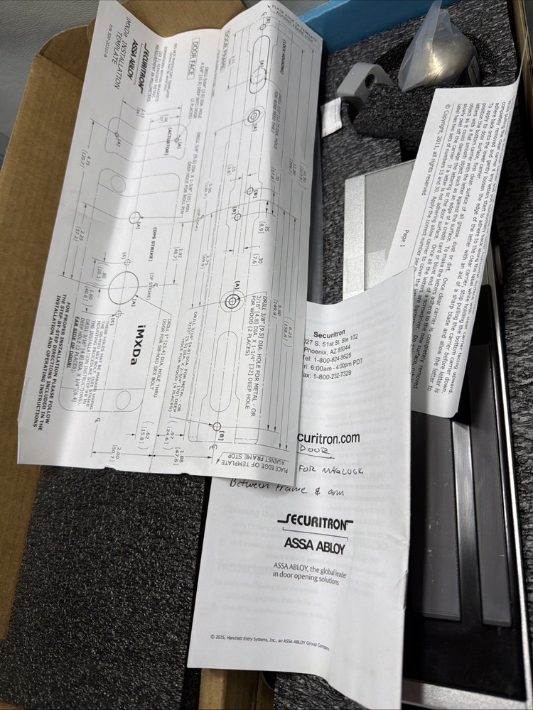 ASSA ABLOY SECURITRON IMXDA Integrated Movement Exit Delay System, Satin Chrome