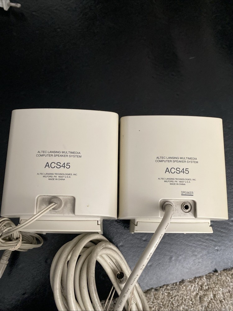 Altec Lansing ACS45 Multimedia Computer PC 2.1 Speaker System Sounds Great