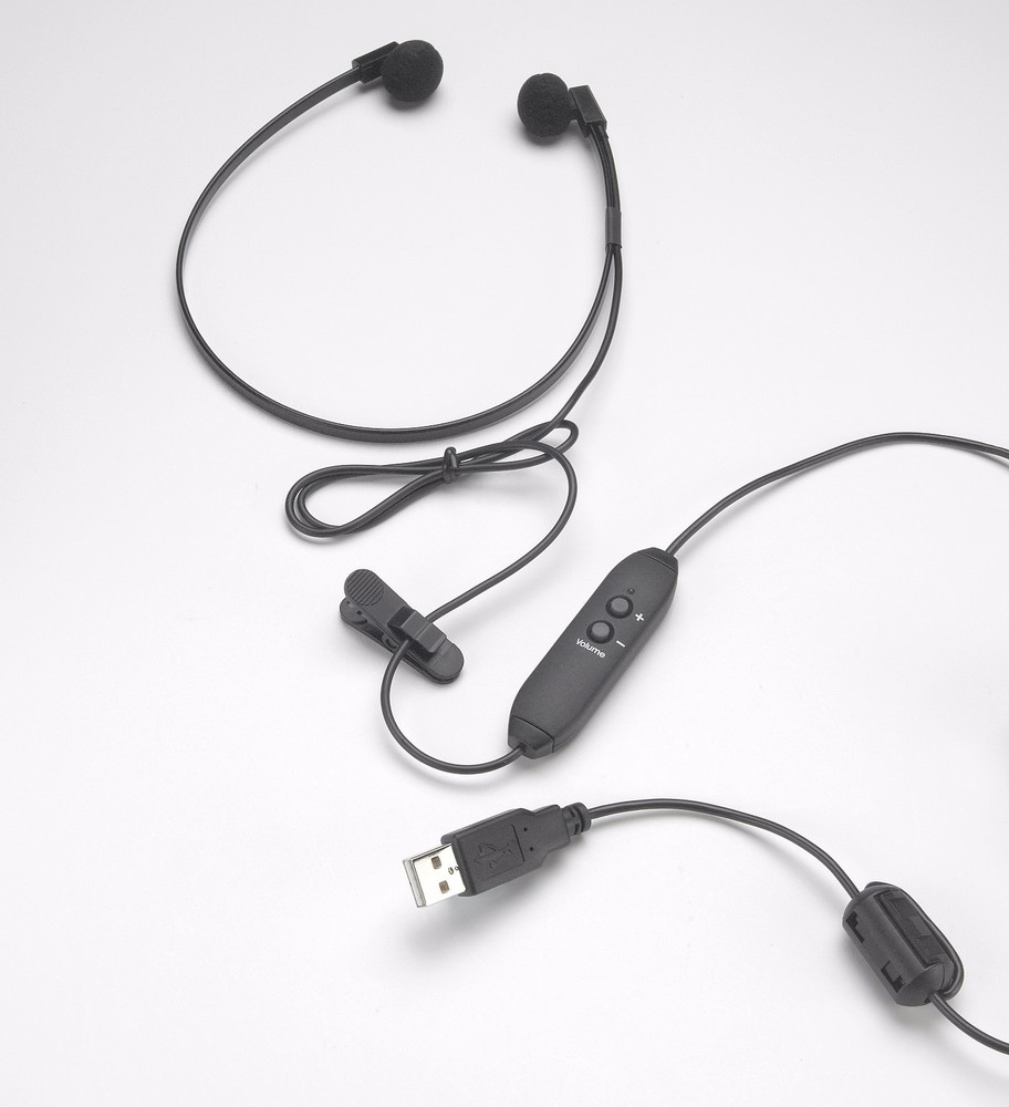 Spectra USB Transcription Headset with in line volume control