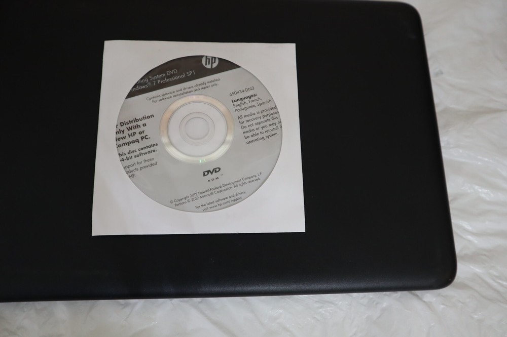 HP Compaq Windows 7 Professional SP1 64-Bit DVD System Recovery Media Software