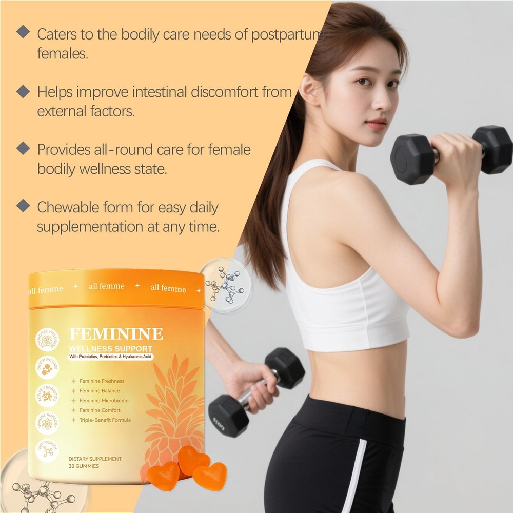 Flora Plus Gummies, Advanced Vaginal Support, Vaginal Health Gummies, Ph Bala