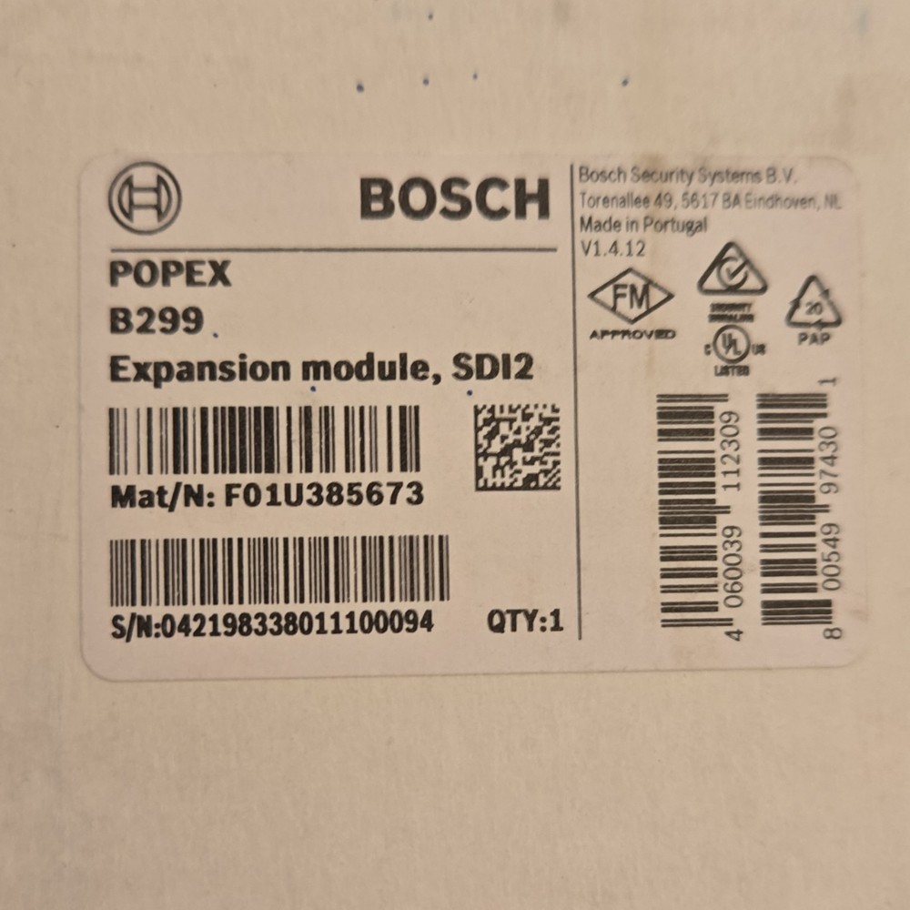 Bosch B299 Expansion Module SDI2 Interface F01U385673 Security System Accessory