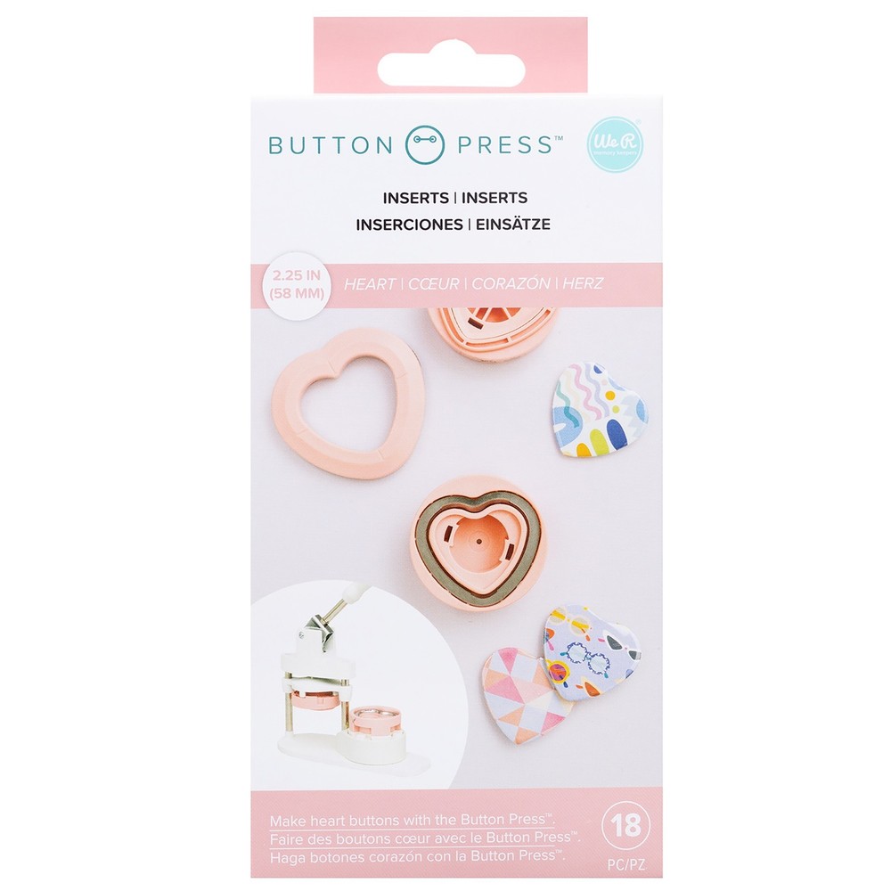 We R Button Press Inserts-Heart