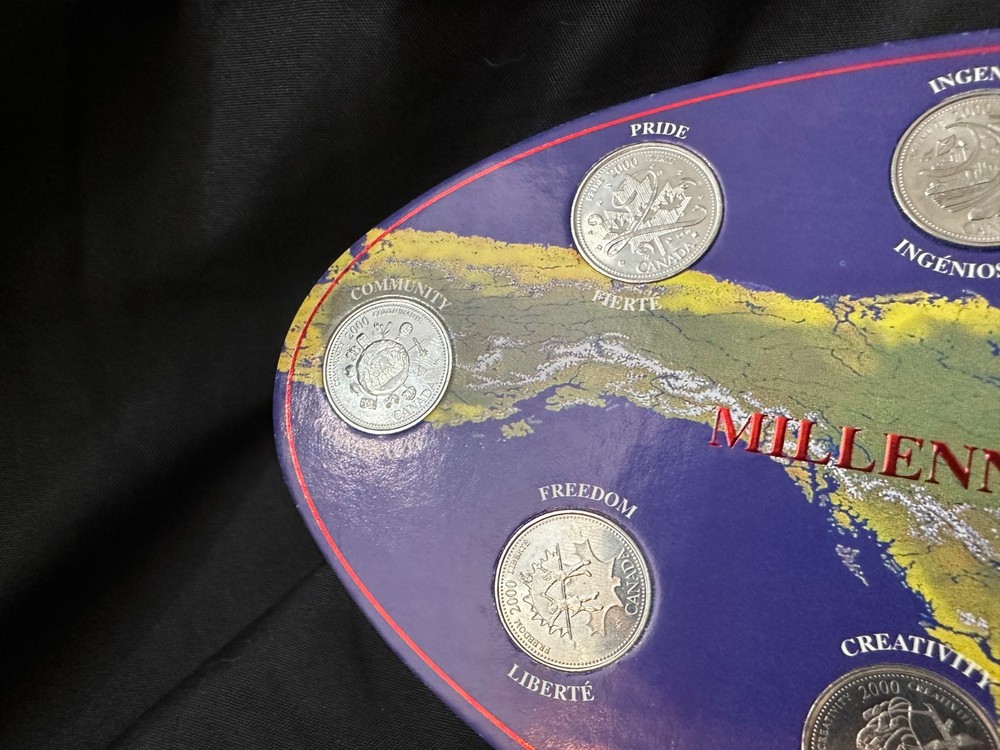 Millenium Quarters Collection 2000 Wide Board Map with Ingenuity, Pride etc.
