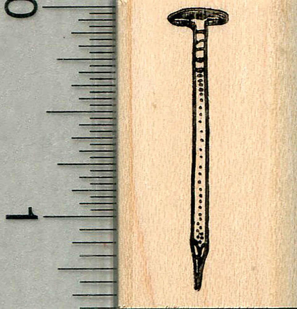 Nail Rubber Stamp, Carpentry Series B34414 WM