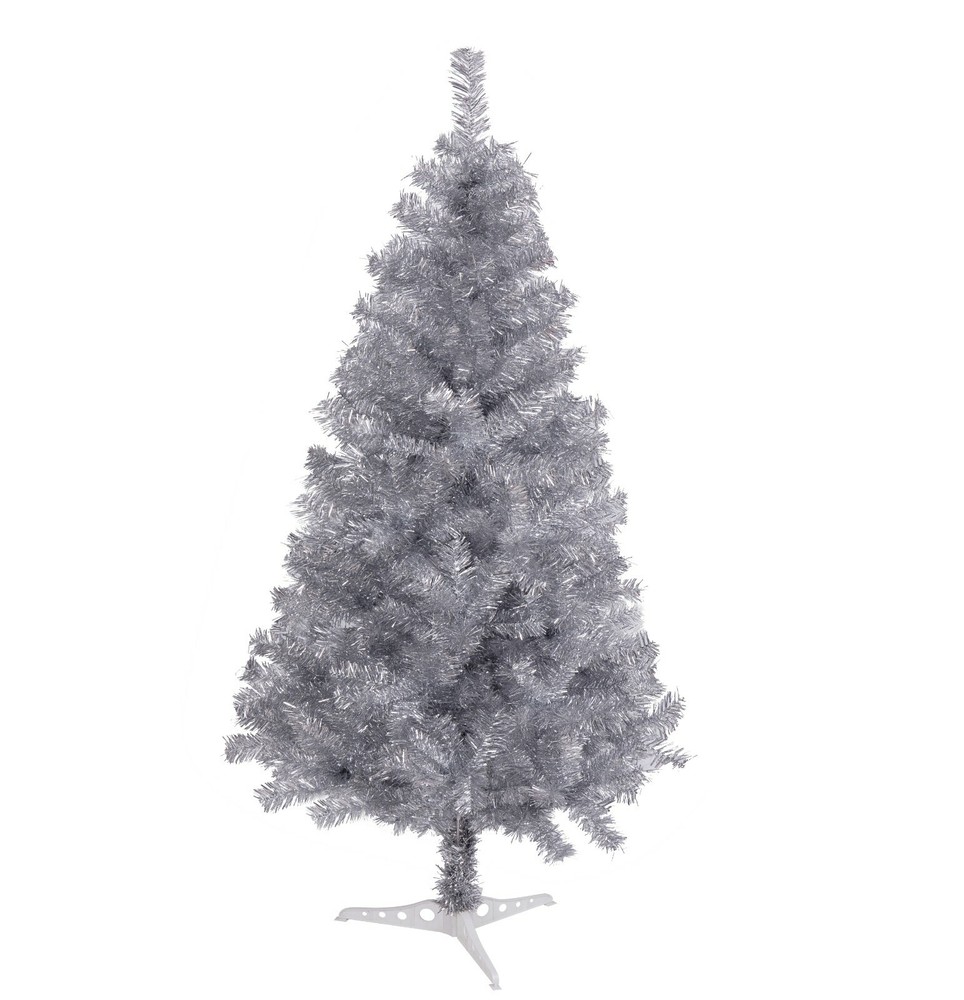 Fawyn 6' Ft Sparking Gorgeous Folding Artificial Tinsel Christmas Tree Silver