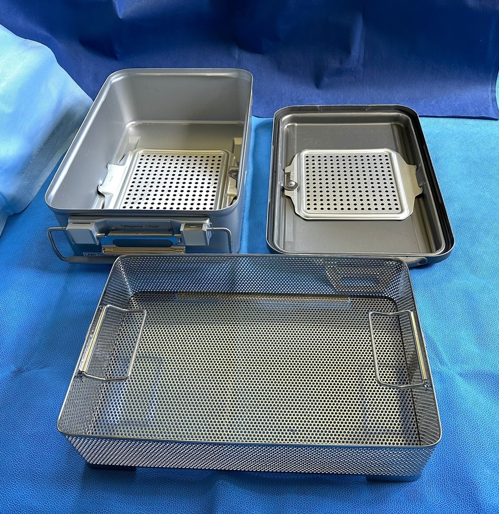 V Mueller Instrument Sterilization Containers With 100 + Filters