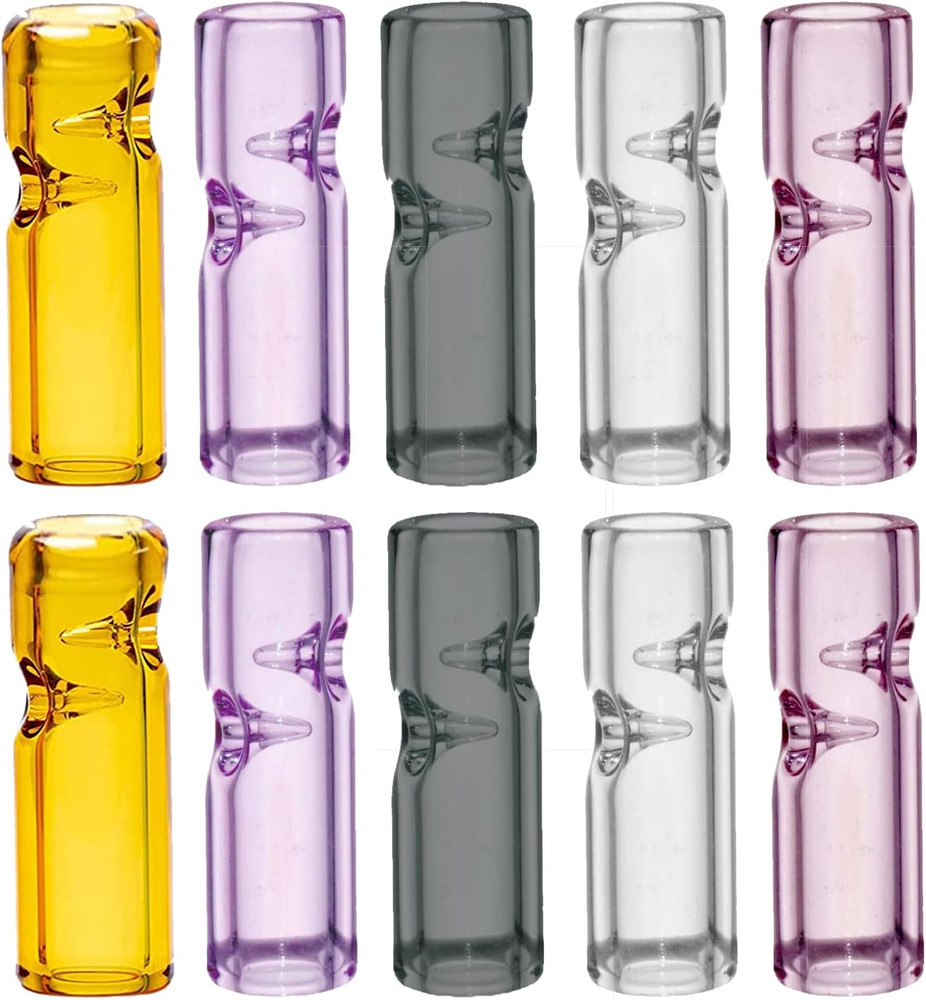 Reusable Glass Rolling Tips for Cigarette Filter, Ø10Mm Diameter 35Mm Length rou