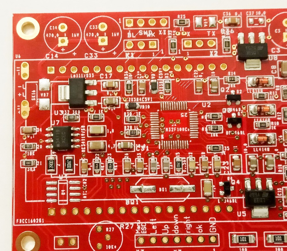 DIY ASSEMBLED PCB board Quasar ARM metal detector with components