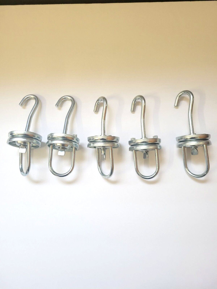 5 Pc 360 Degrees  Rotating Spinner Hooks Powder Coating Hanging