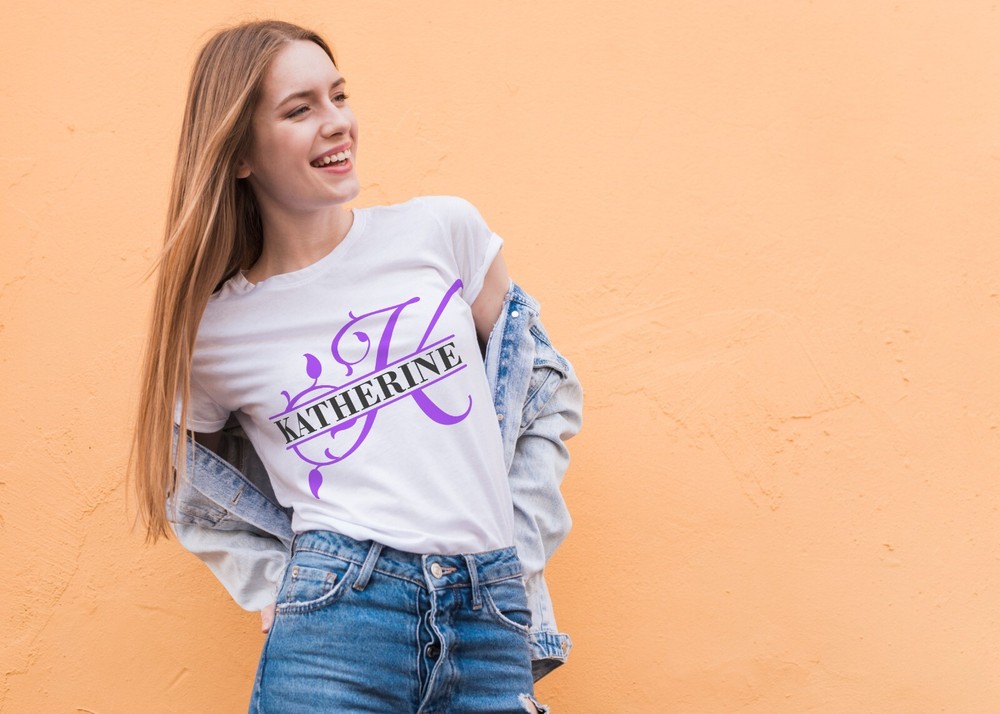 Split monogram laser cut files