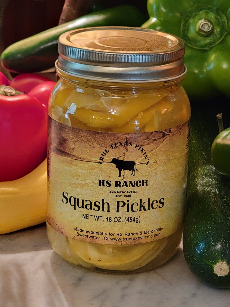 HS RANCH Squash Pickles (2) 16oz Jars