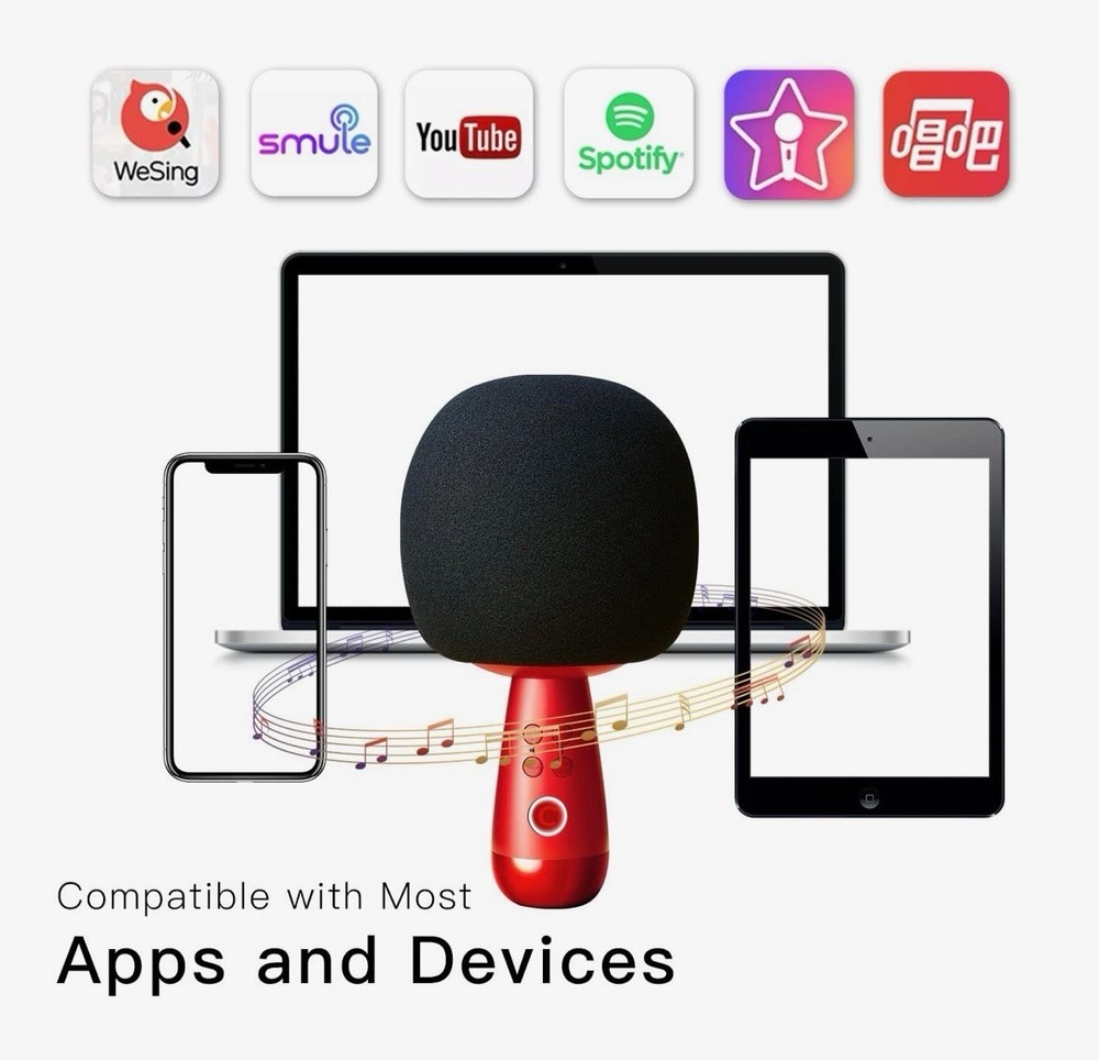CALF G2 Karaoke Microphone Wireless Bluetooth Speaker Microphone