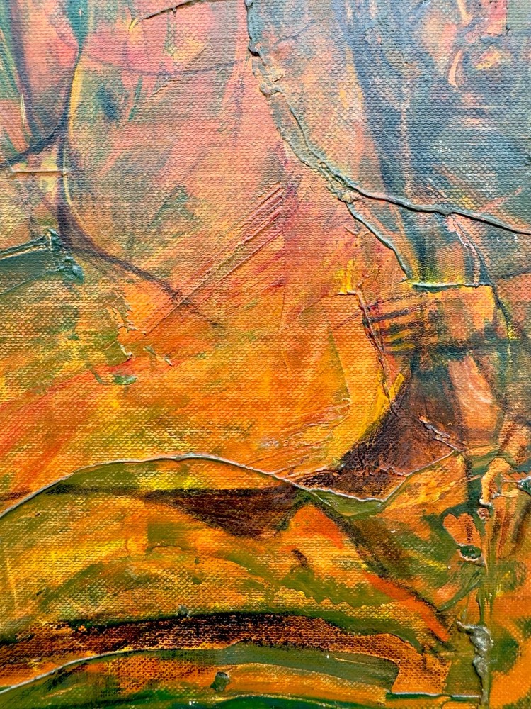 Original Russian Abstract Composition, Graphics, Postmodernism, Signed.