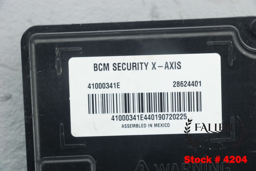 2019 Harley Street Glide BCM Body Control Module X-AXIS SECURITY 41000341 #4204