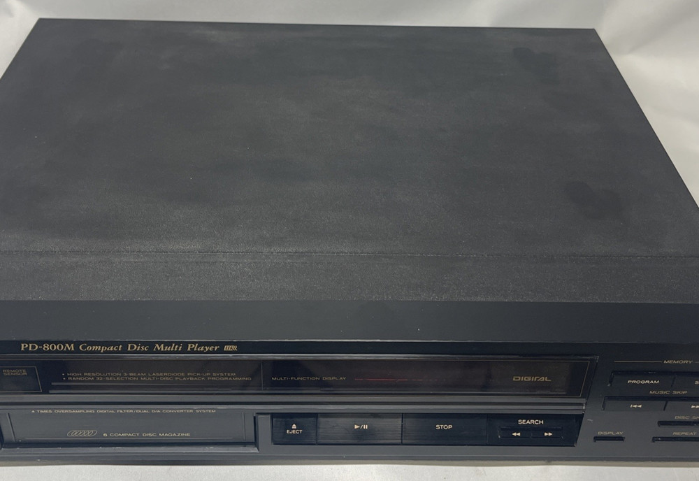 TESTED TEAC PD-800M CD Multi Player 6 Disc 3 Beam Laserdiode + Magazine BUNDLE