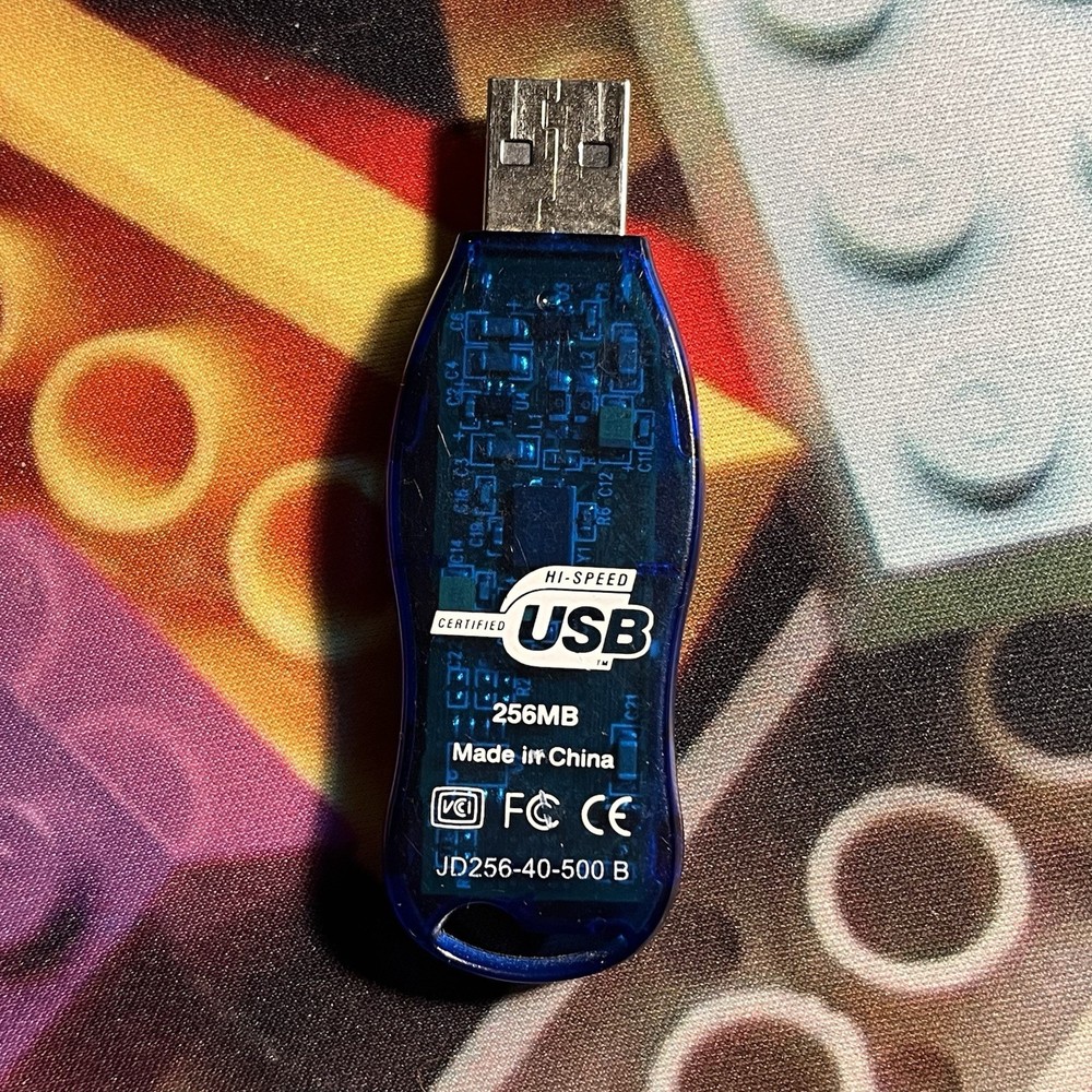 Translucent Blue Vintage USB