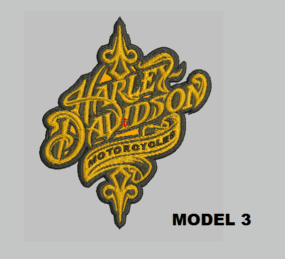 Vintage Harley Davidson embroidered patch Sew On 4" X 3.24"