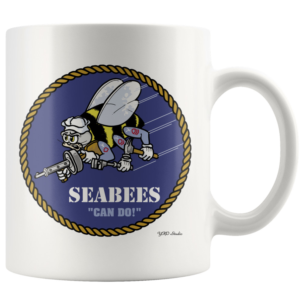 US Navy SEABEES Can Do 11oz Coffee Mug