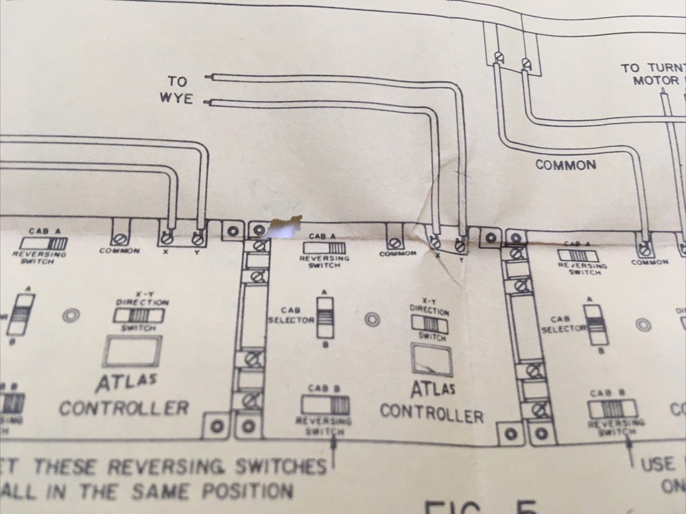 Vintage Atlas Trains Controller & Selector Instruction Sheet & Diagrams